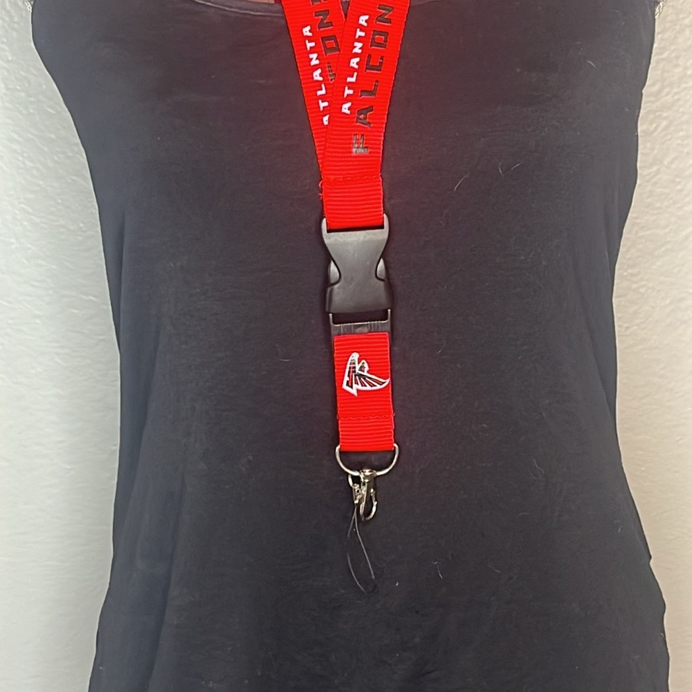 Atlanta Falcons Lanyard Keychain - Picture 2 of 2